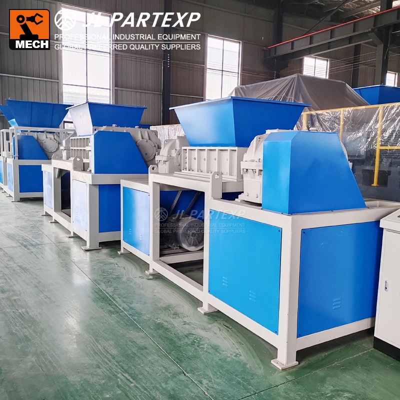 Double Shaft Cement Woven Bag/PP Woven Sack/Plastic PP Jumbo Snakeskin Big Woven Film Bag Cutting Recycling Heavy Motor Crusher Shredder Machine