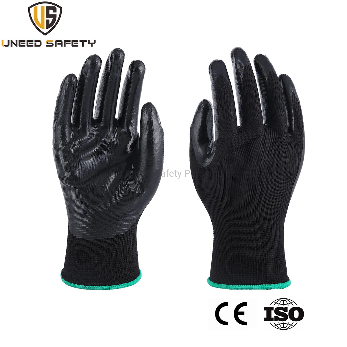 Graden Nylon amarillo Trabajo Industrial Seguridad de cruce de nitrilo Guantes de trabajo