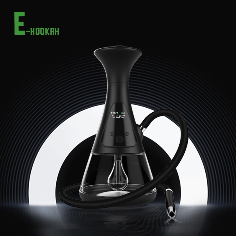 Custom Logo Design Ceramic Pan Wala Electric Hookah with Cleaner Mouthpiece Tips