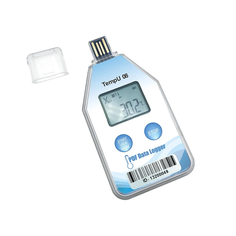 Записать температуру Tempu наркотиков08 одноразовый фотоаппарат USB-регистратора данных температуры с ЖК-дисплеем
