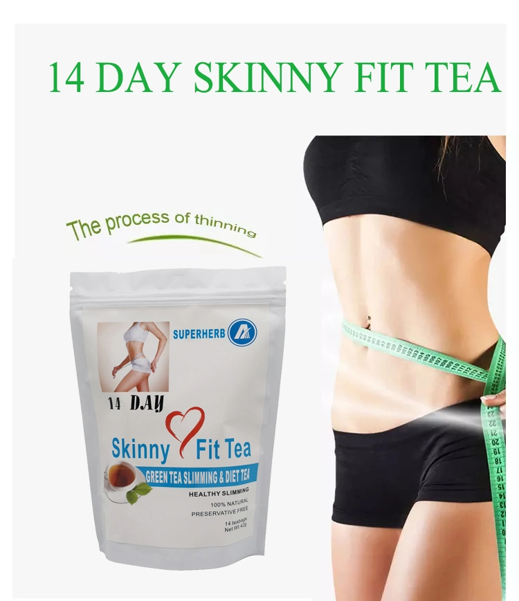 Té orgánico Hierbas Slimming Saludables reducción de grasa 14 días Skinny&amp;Fit Té