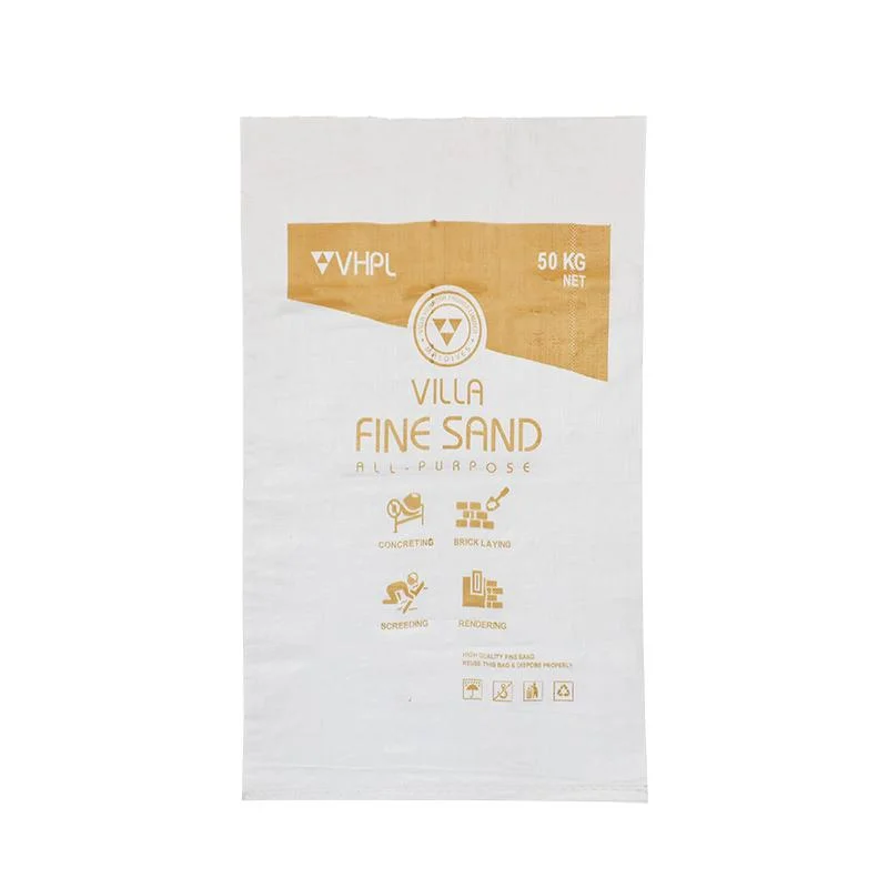 China Großhandel 50kg Grün Eco Friendly PP Woven Sack für Knetmasse Pulver Kalziniertes Gips