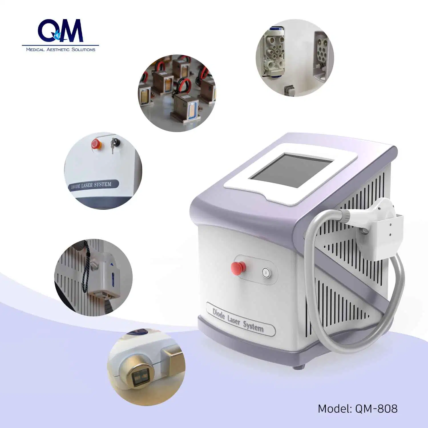 808 Beauty Equipment Laser Hair Removal Machine Depiladora Laser