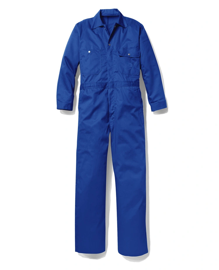 Flame Resistant Welding Oil and Gas Blue Coverall Uniforms Workwear