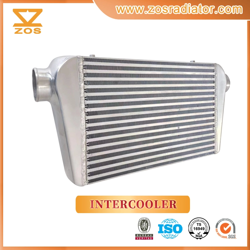 Sistema de arrefecimento do intercooler em alumínio para 451 * 298 * 105 mm de entrada/saída 75 mm