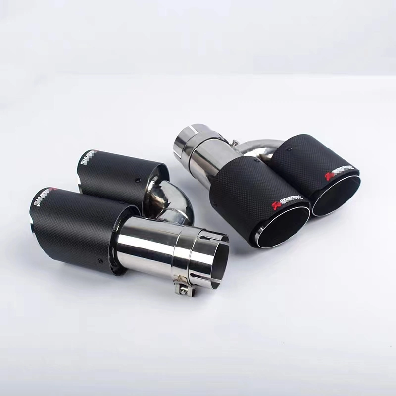 Car Exhaust Endpipe Exhaust Tips Tail Pipe for BMW E36 E46 M3 Muffler with Clamp Exhaust Silencer Tailpipe Tips