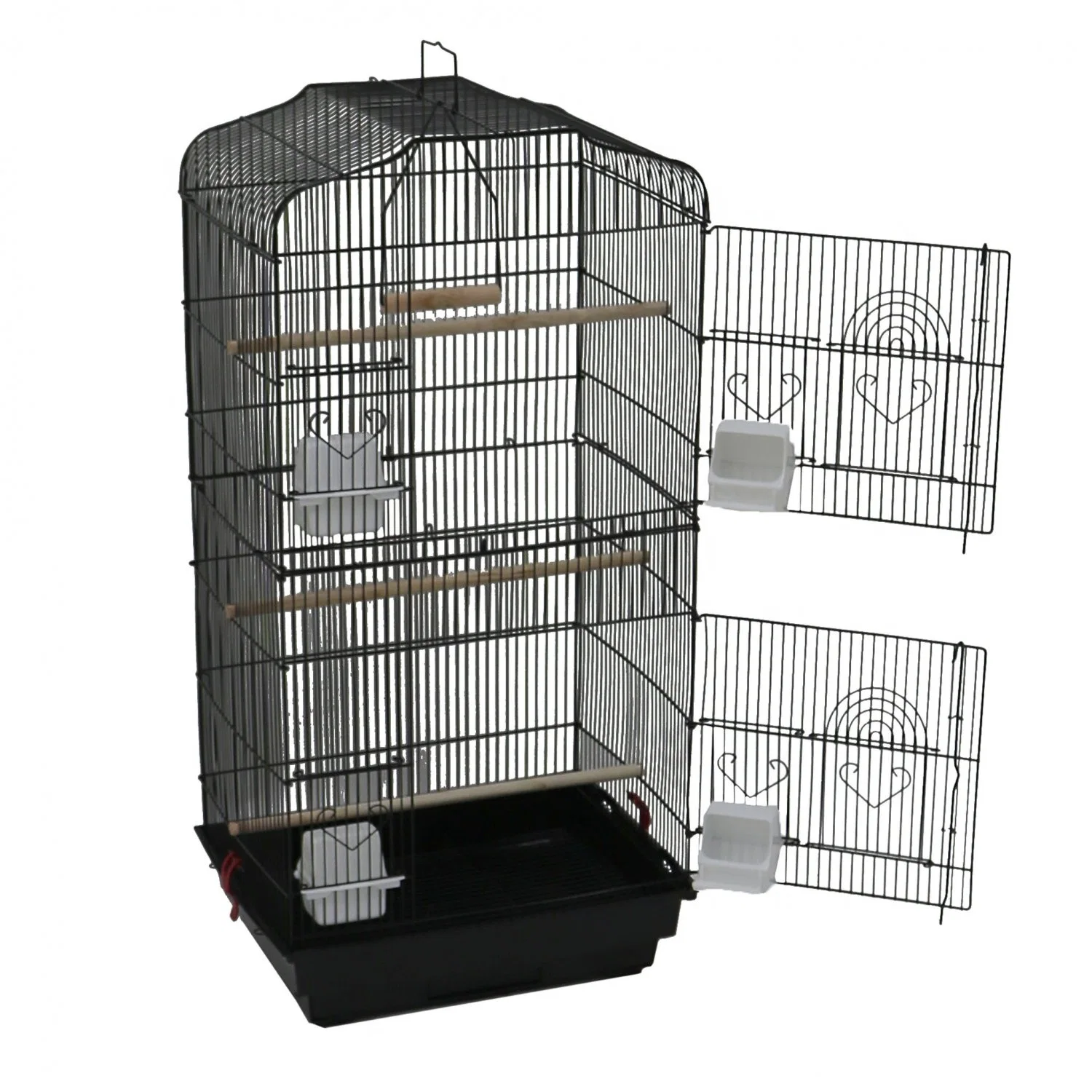 Neue Exquisite Edelstahl Outdoor Portable Bird Cage Papageienkäfig