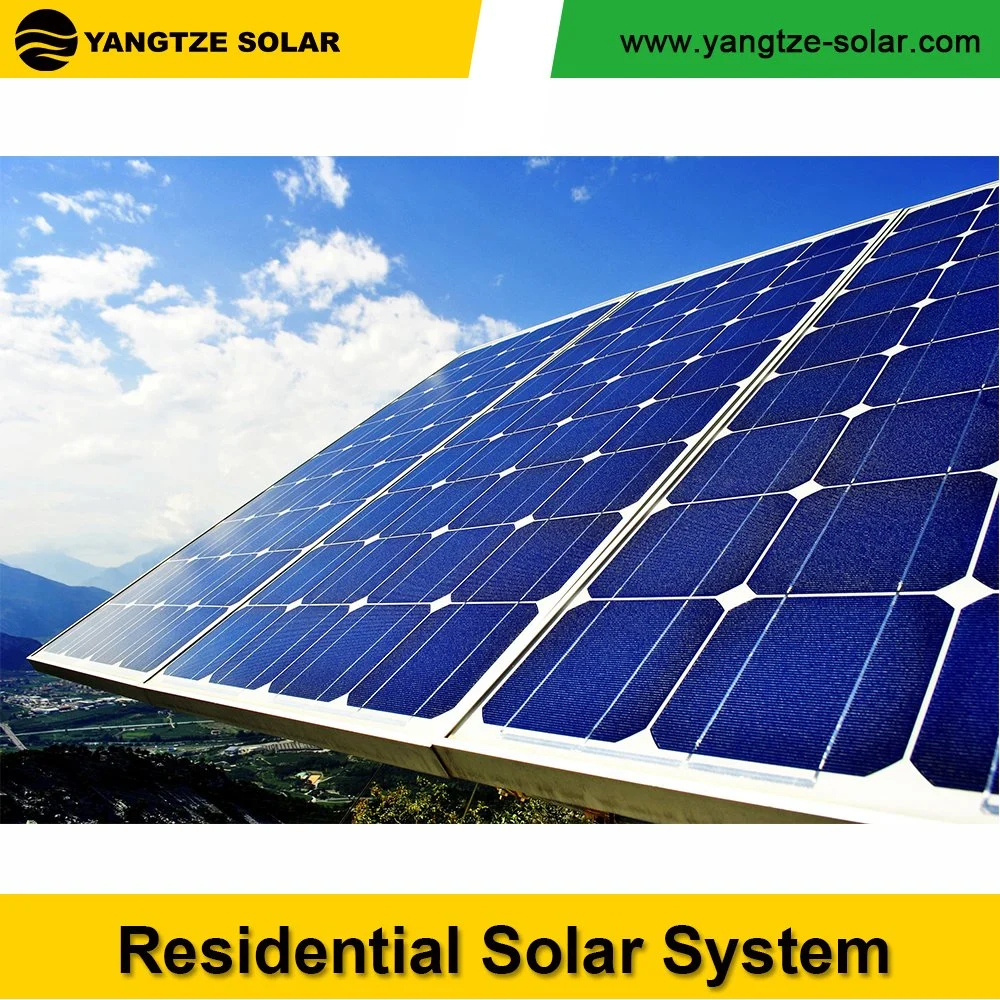 Yangtze 5Kw Grade desligado o sistema de controle de painéis solares para a indústria doméstica do Sistema Solar