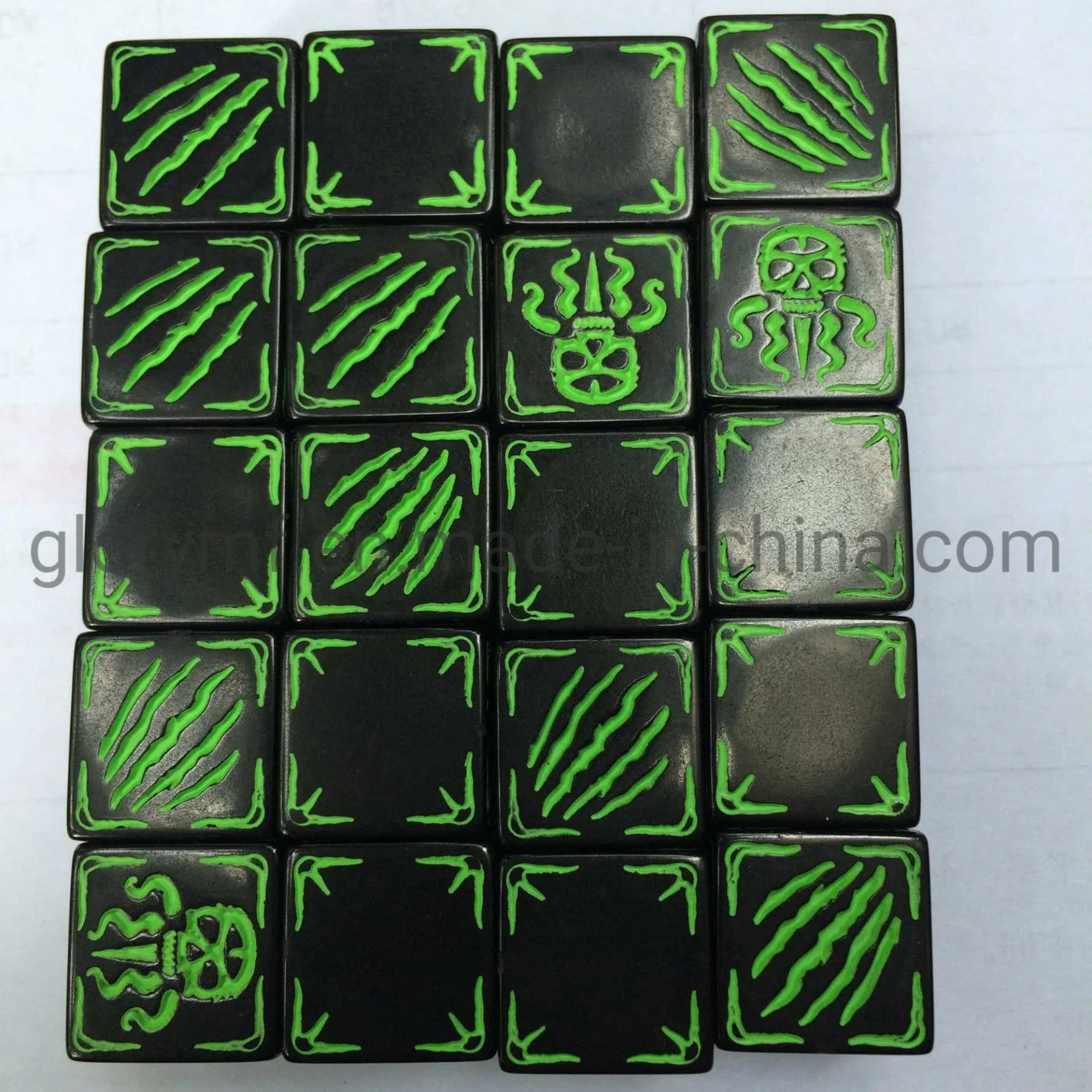 Custom Engraved High End Entertainment Dice D6 Dice Board Game with Cards