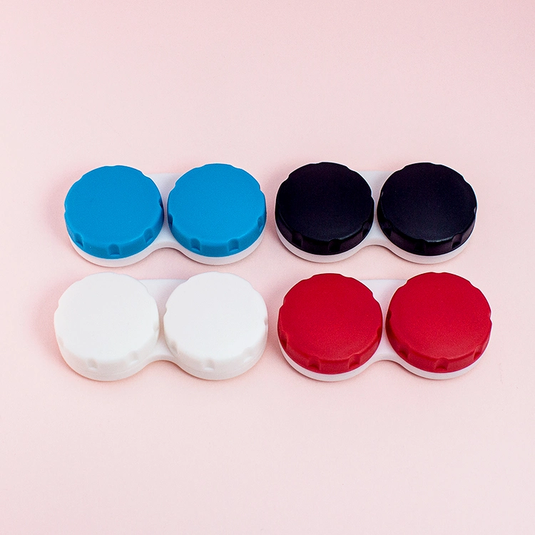 Wholesale Designer Colourful Contact Lens Case Portable Durable Customized Contact Lens Container