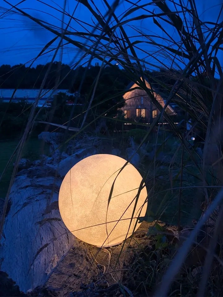 Outdoor LED Ball Lights Moon Lamp Rechargeable LED Ball Light Outdoor/Indoor for Garden Path Way