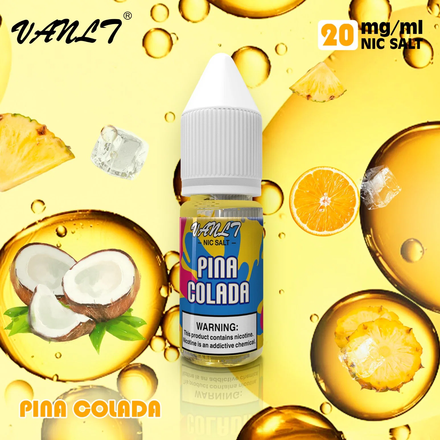 Plástico E-Liquid 10ml Pet botella E jugo con queja TPD Tapa y punta