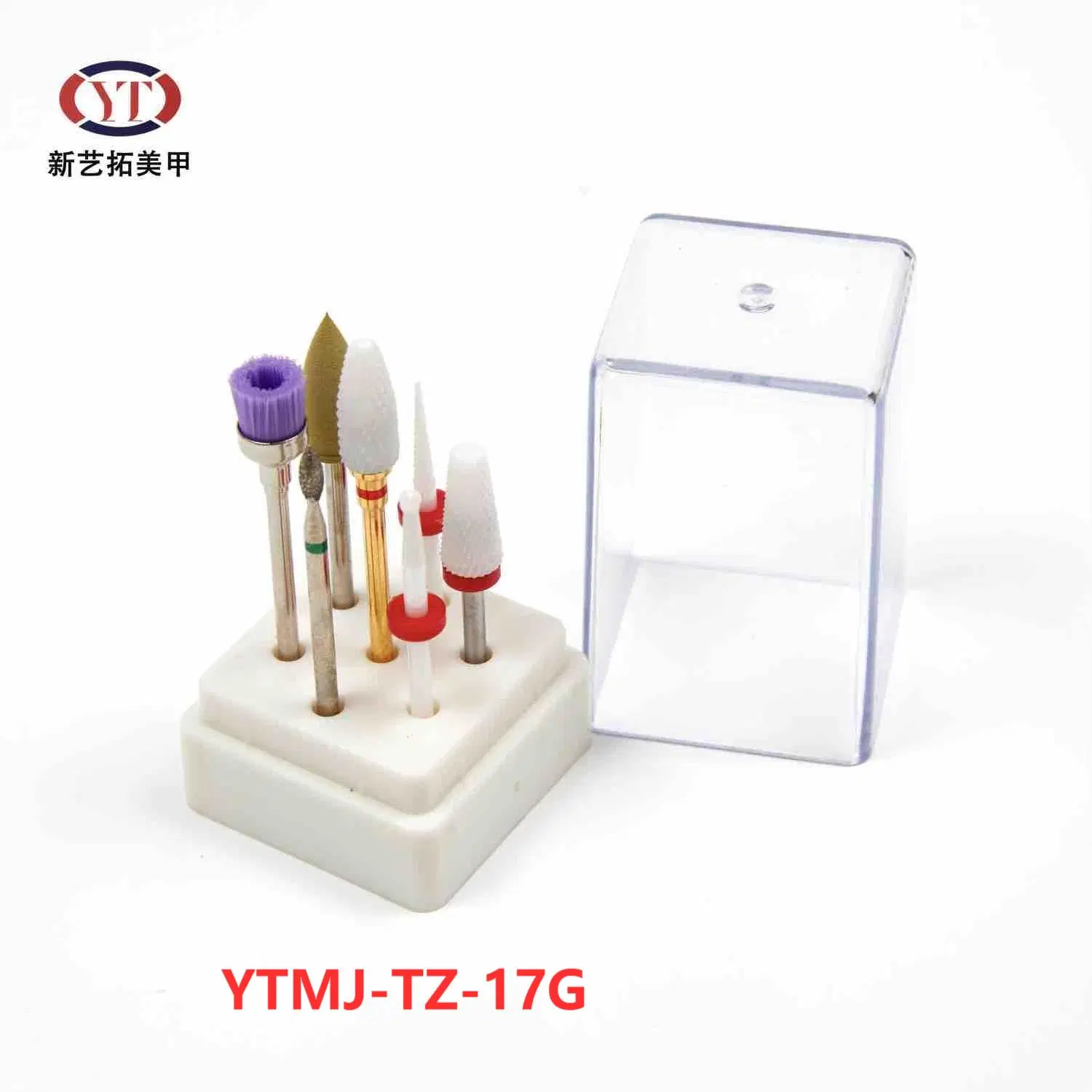 Ytmj-Tz-17h 7 PCS prego de cerâmica de carboneto de tungstênio Brocas Definir Electric Manicure Pedicure Burr semeadoras de Arquivo Bit de moagem
