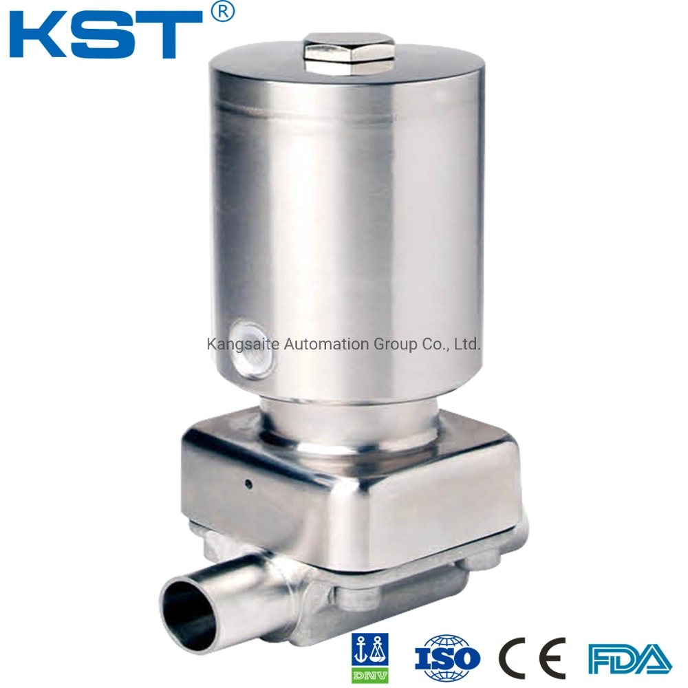 Side Entry Through Way Kt/OEM CE, ISO9001, FDA, API, Dnv Clamped Diaphragm Valve