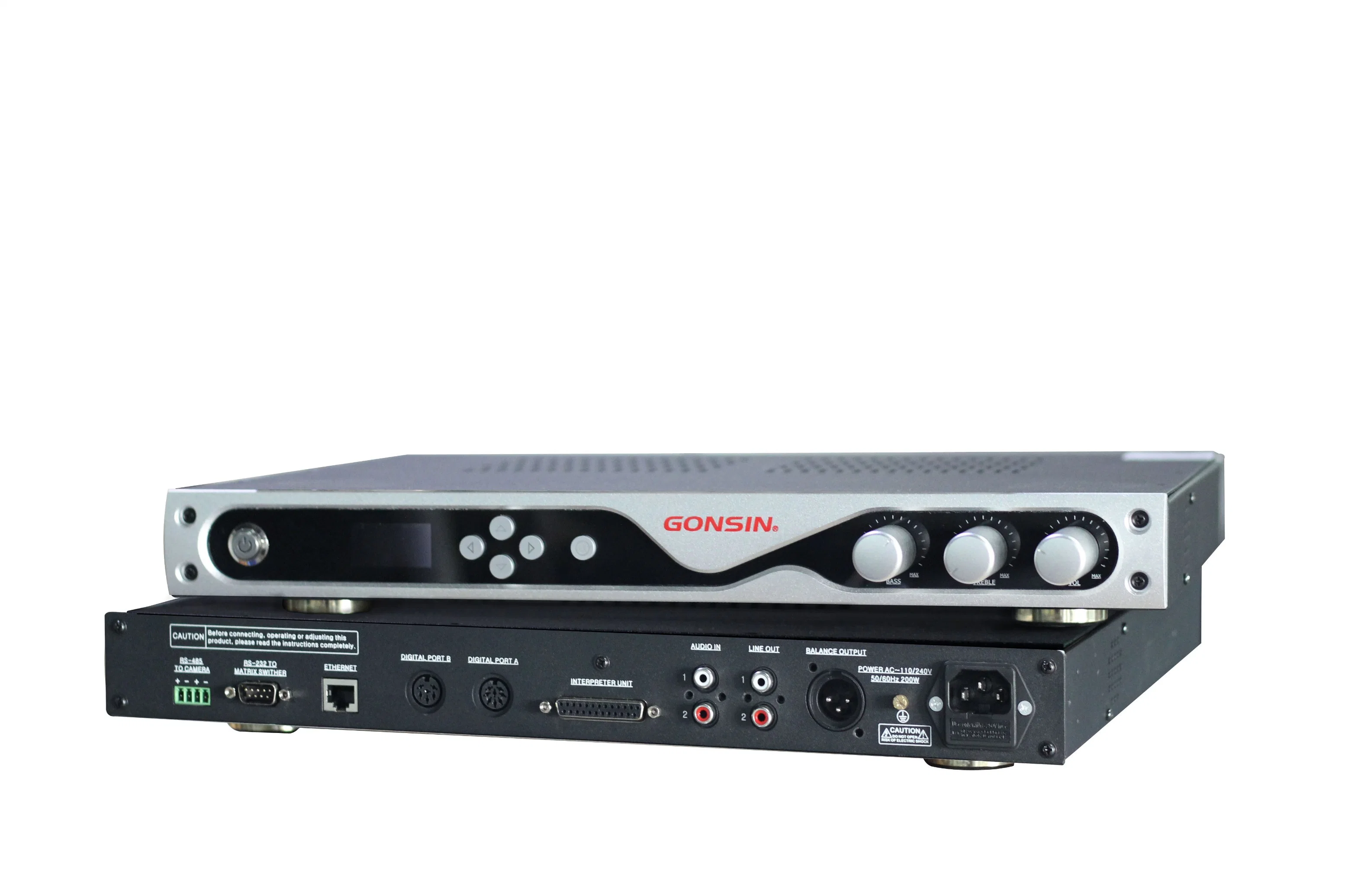 Gonsin Conference Equipment CD Level Sound Translater Wireless simultaner جهاز استقبال مع وحدة تحكم المترجم