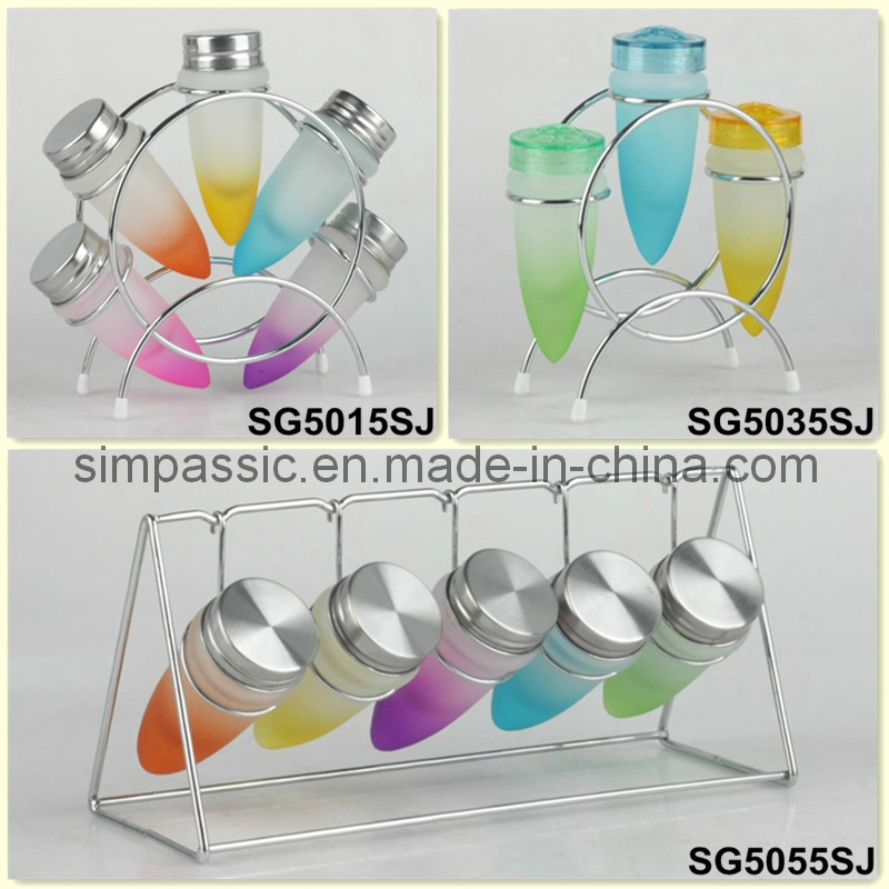 Glass Spice Jar Set/ Cruet / Salt & Pepper Shaker