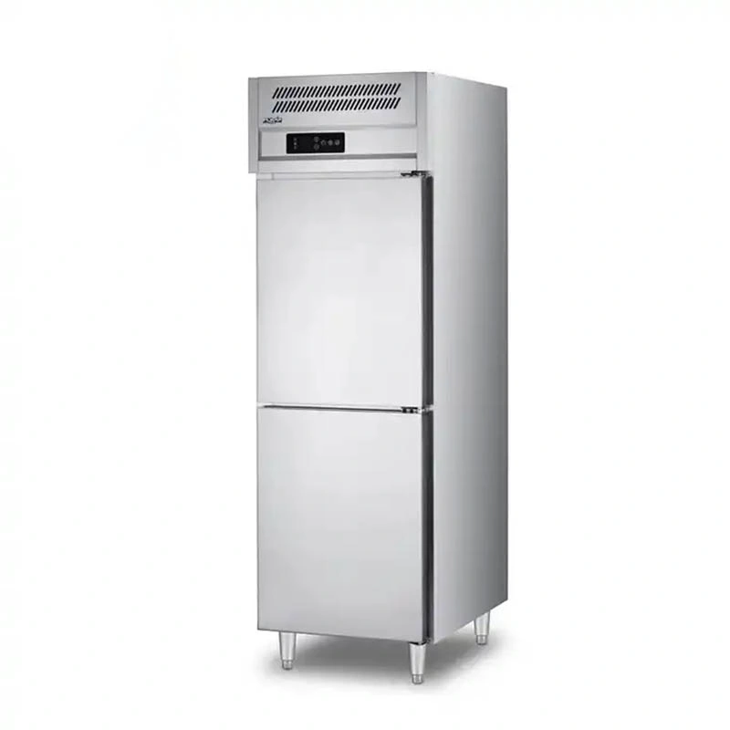 Frigorífico vertical de refrigeração a ar de 4 portas em aço inoxidável, grande capacidade Industrial