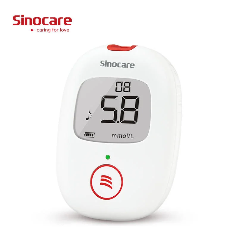 Sinocare Diabetes Meter glycémie glycémie moniteur de glycémie pour diabétiques Glucometro Capteur de glucomètre Portatil