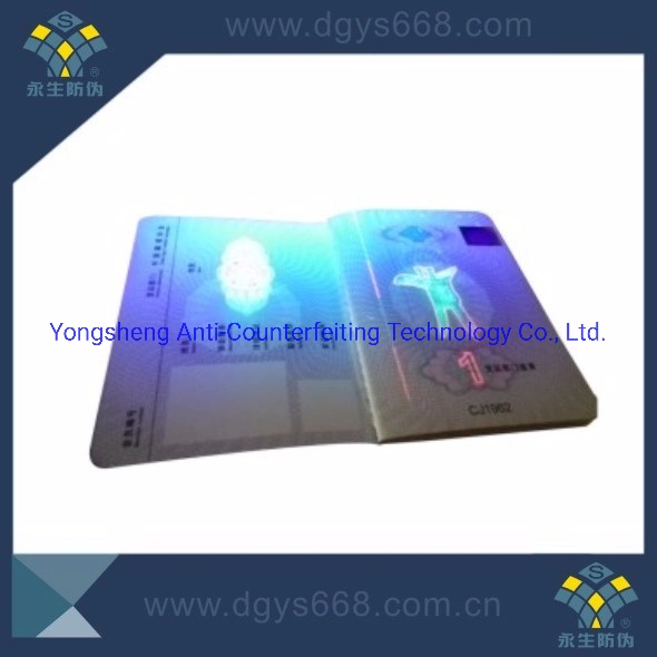 Custom UV Invisible Logo Printing Security Booklet Hologram / Certificate Passbook