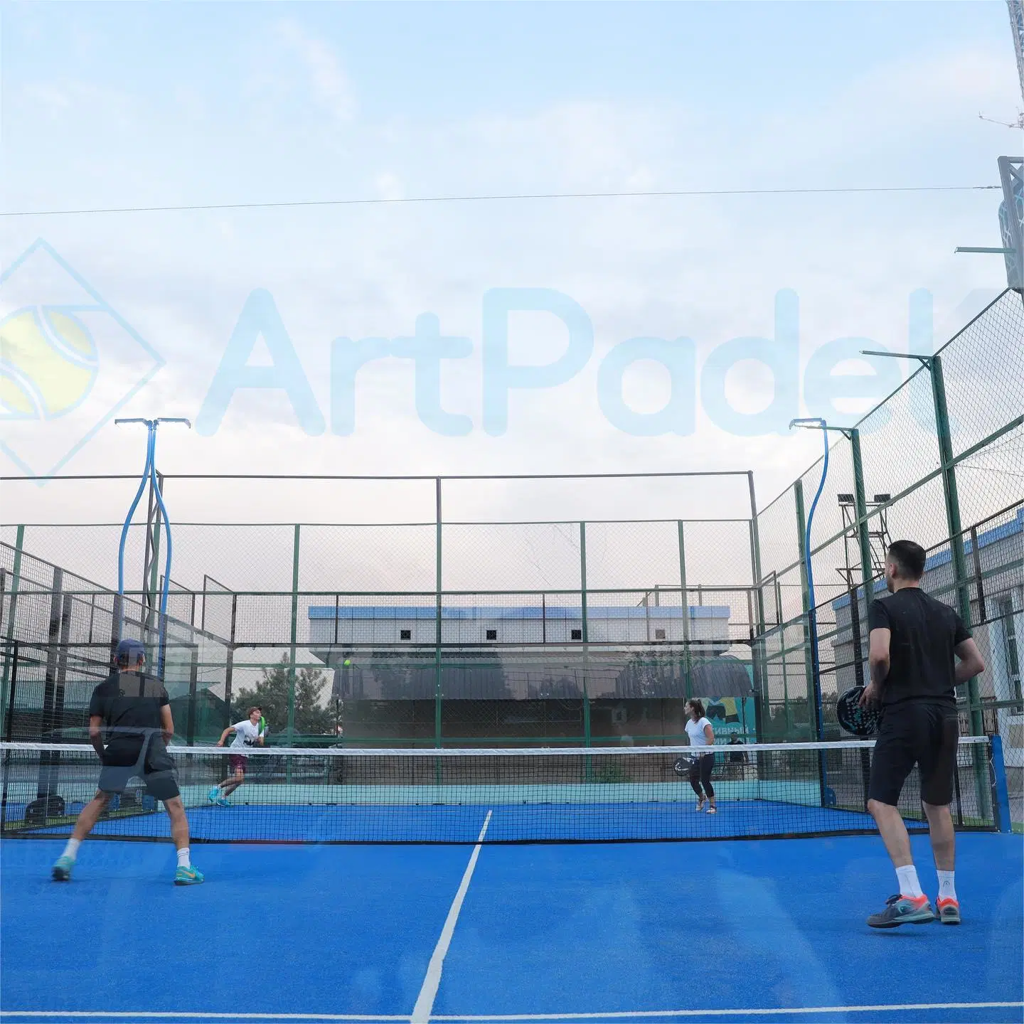 Outdoor Indoor Customized Portable Panoramic Style Panorama Plate Padel Tennis Court