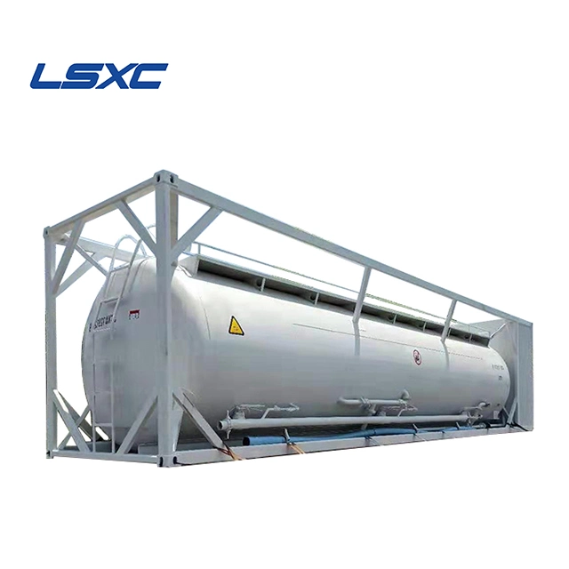 Round 4 Compartment Tank 40FT Stainless Steel Powder Tank Powder Mixing Tanks