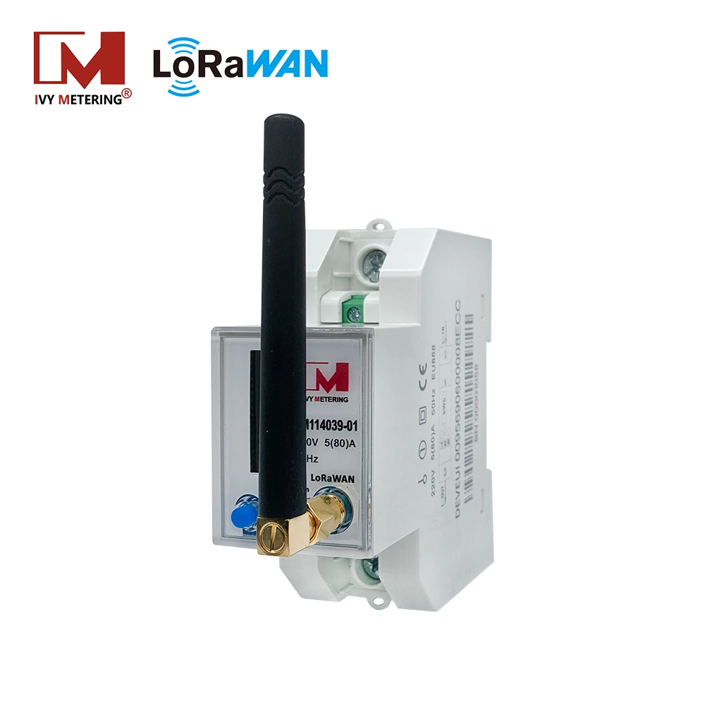 EU-868MHz Wireless LoRaWAN Elektrische Energieanzeige mit Antenne