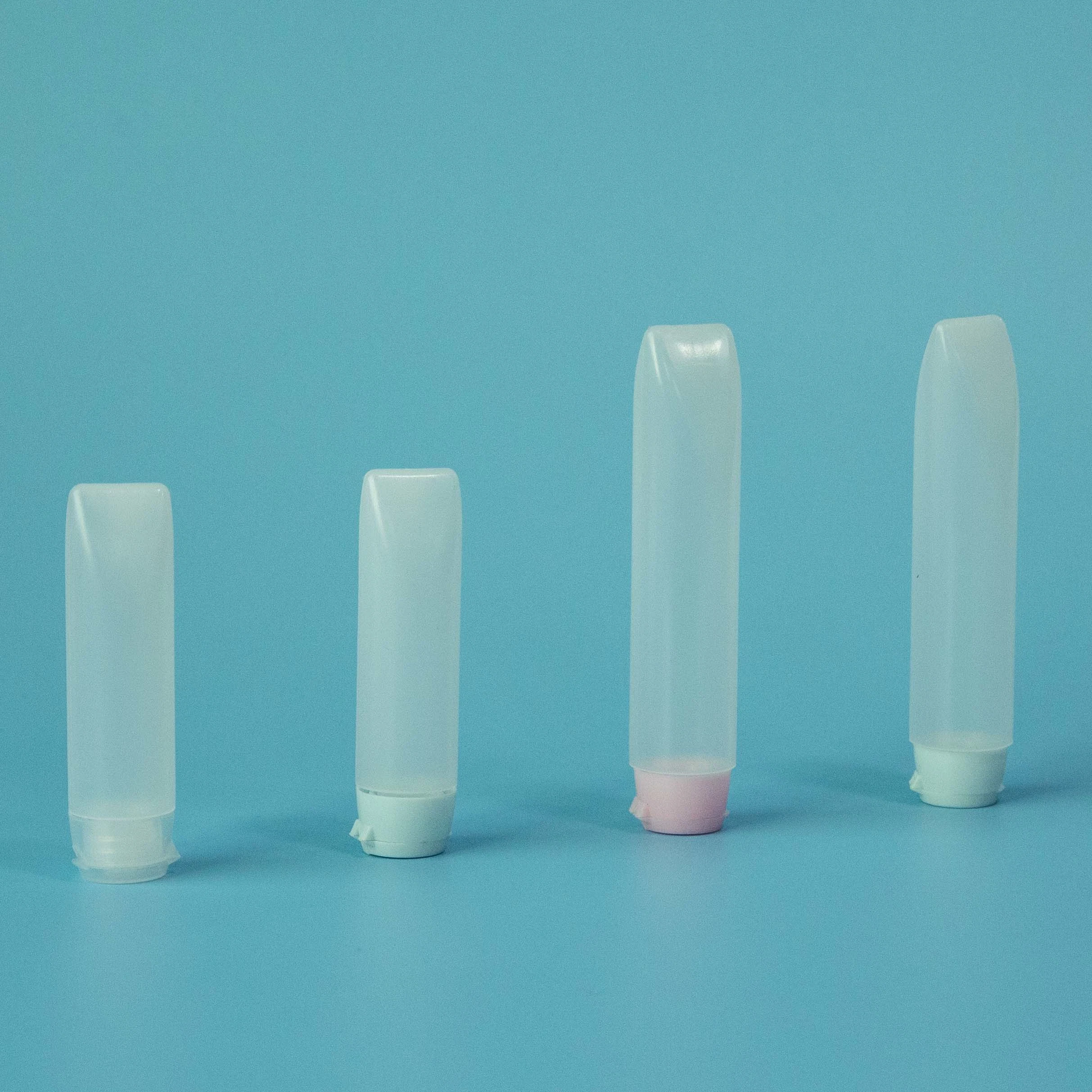La máxima calidad a largo Lip Gloss embalaje de tubos de Squeeze Private Label Claro Transparente tubo suave apriete el tubo con agujeros