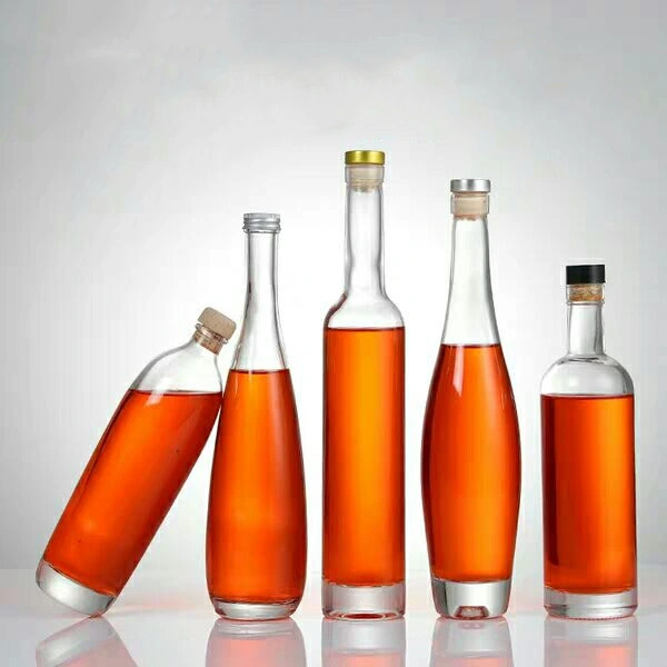 Vodka Bottle Spirits Glass Bottle Whiskey 375ml 500ml 750ml Clear Ice Whiskey Packaging Botte Ln Stock