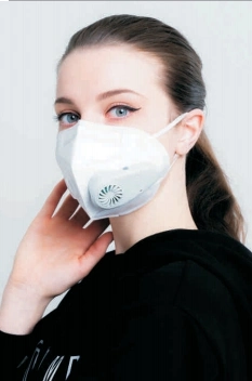 Alimentation en air frais Smart masque Masque purifiant d'air électrique anti pollution masque pour le gaz d'échappement, le pollen d'allergie, PM2,5, de l'exécution, le cyclisme et activités de plein air