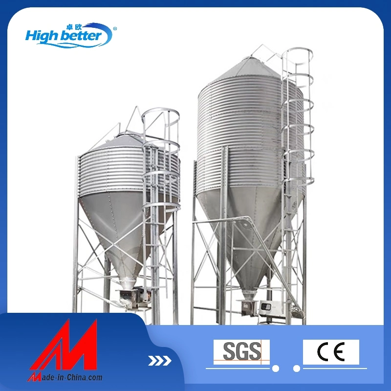 Farm Machinery Storage Bins Galvanized Steel Feeding Silo