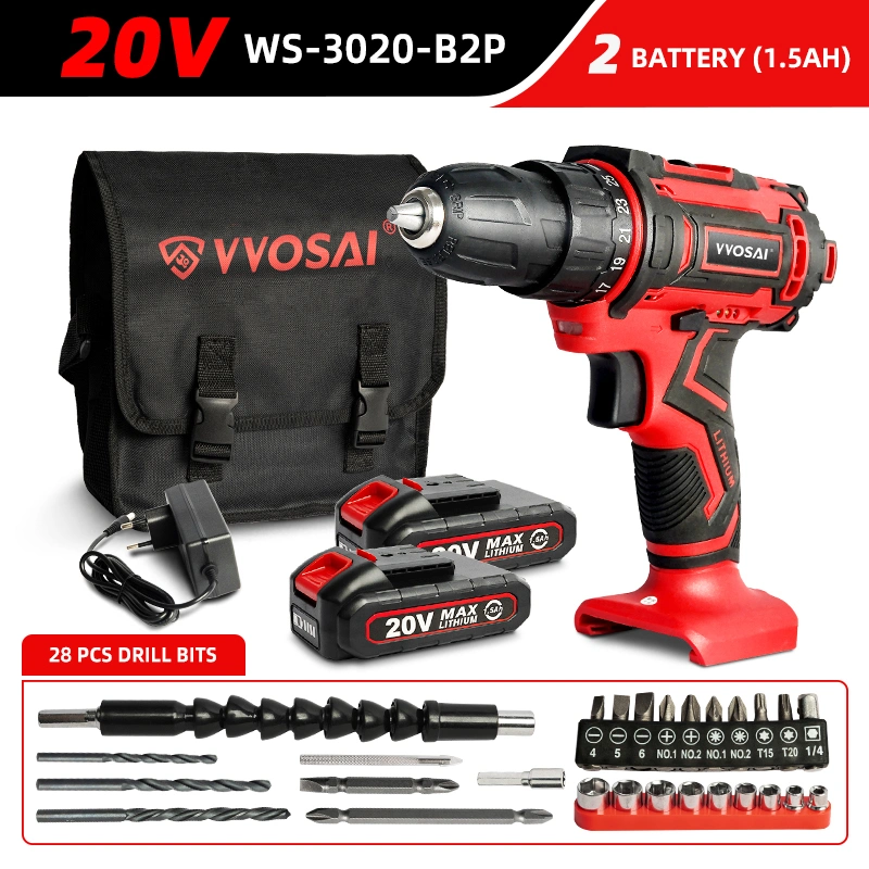 Set Moderne Vvosai 20V Akku laden Handheld Power Drill