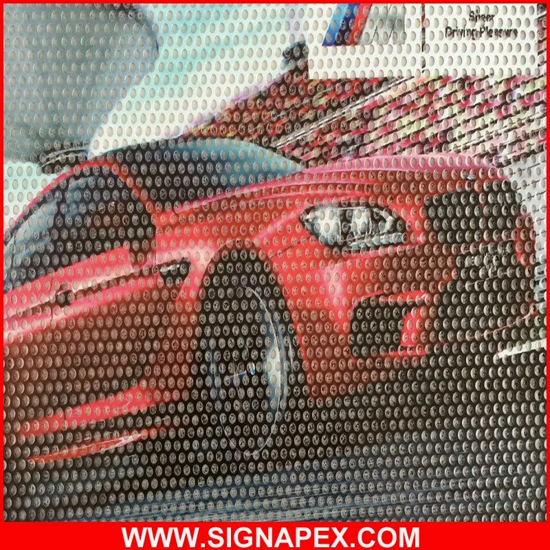 Hot Sell One Way Vision Perforated PVC Vinyl Film for Digital Printing