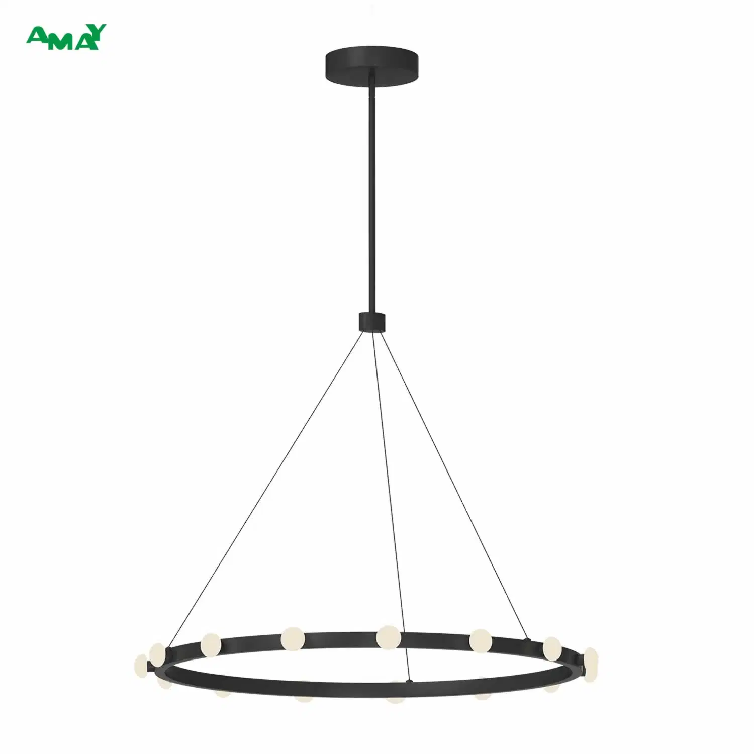 Hollywood Style Two Tiers Glass Simple Home Decotration Hanging Pendant Lamp