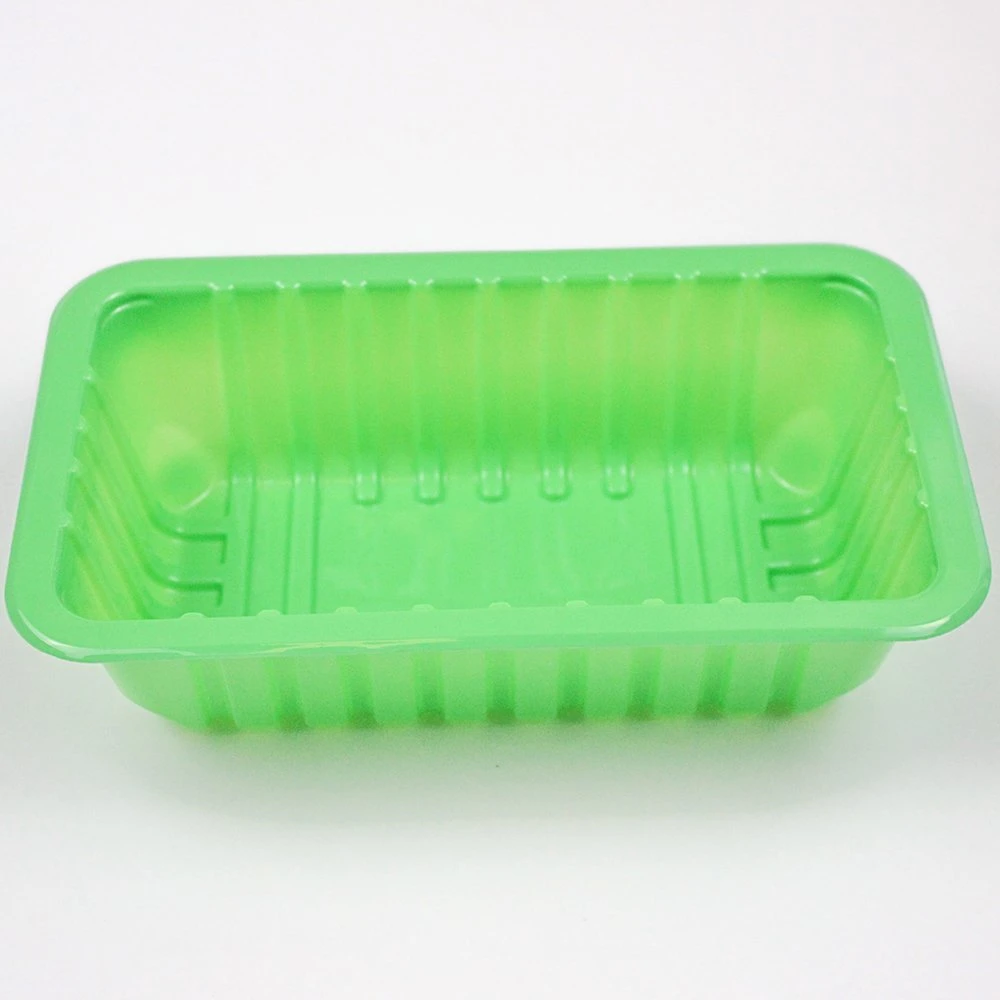 Colorful Disposable Plastic Food Container Heat Sealing PP Box for Meat, Fruit