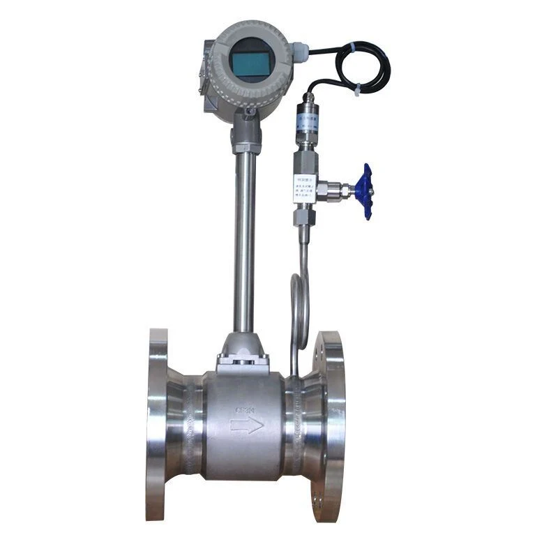 High Temperature Flow Meter 3/8"-10" Inch Digital Air Vortex Flow Meter