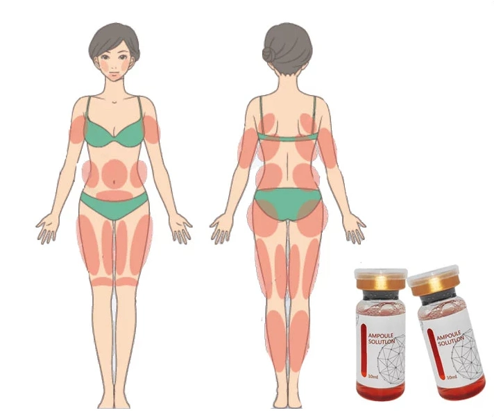 Grasa Injectiton Lipo el cuerpo Rojo Slim pérdida de Peso líquido Inyección