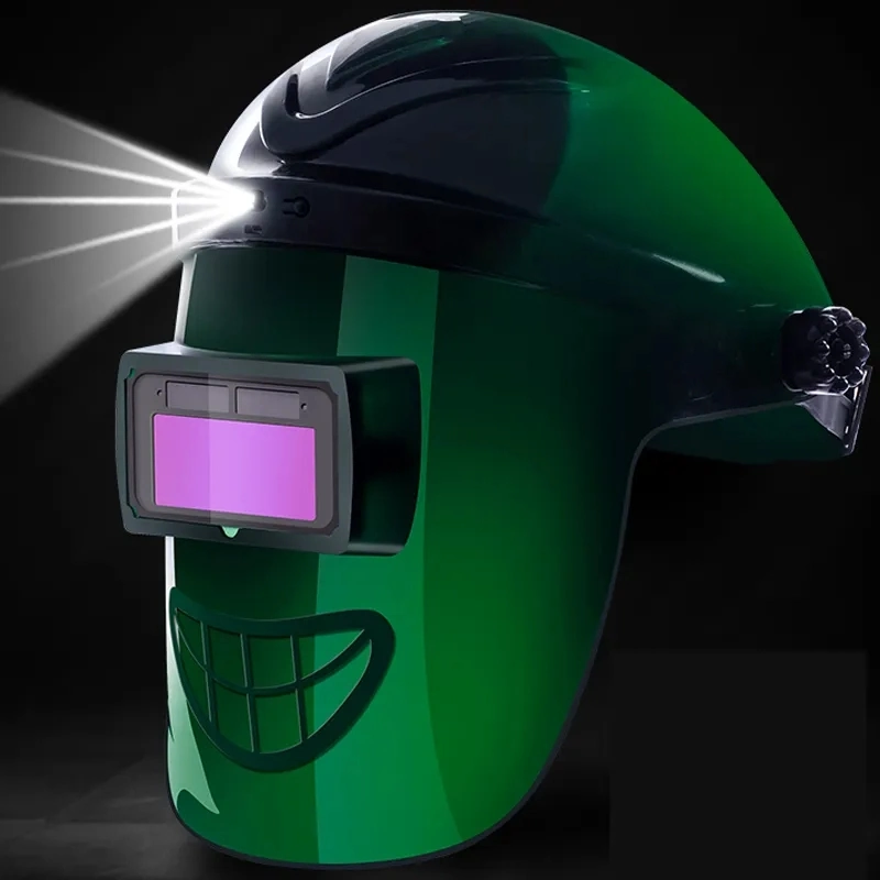 Weld High quality/High cost performance Solar Powered Advanced Auto Darkening Welding Helmet Face Cover Welded Half Helmet