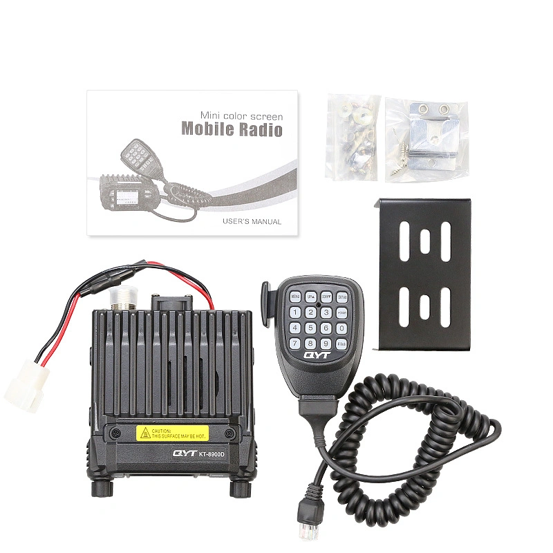 25W Car Radio Vehicle Mounted Walkie Talkie 136-174/400-480MHz Dual Band Mini Mobile Radio Qyt Kt-8900d