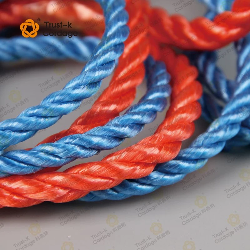 High quality/High cost performance  Split Film Polypropylene Twisted Rope PP Rope