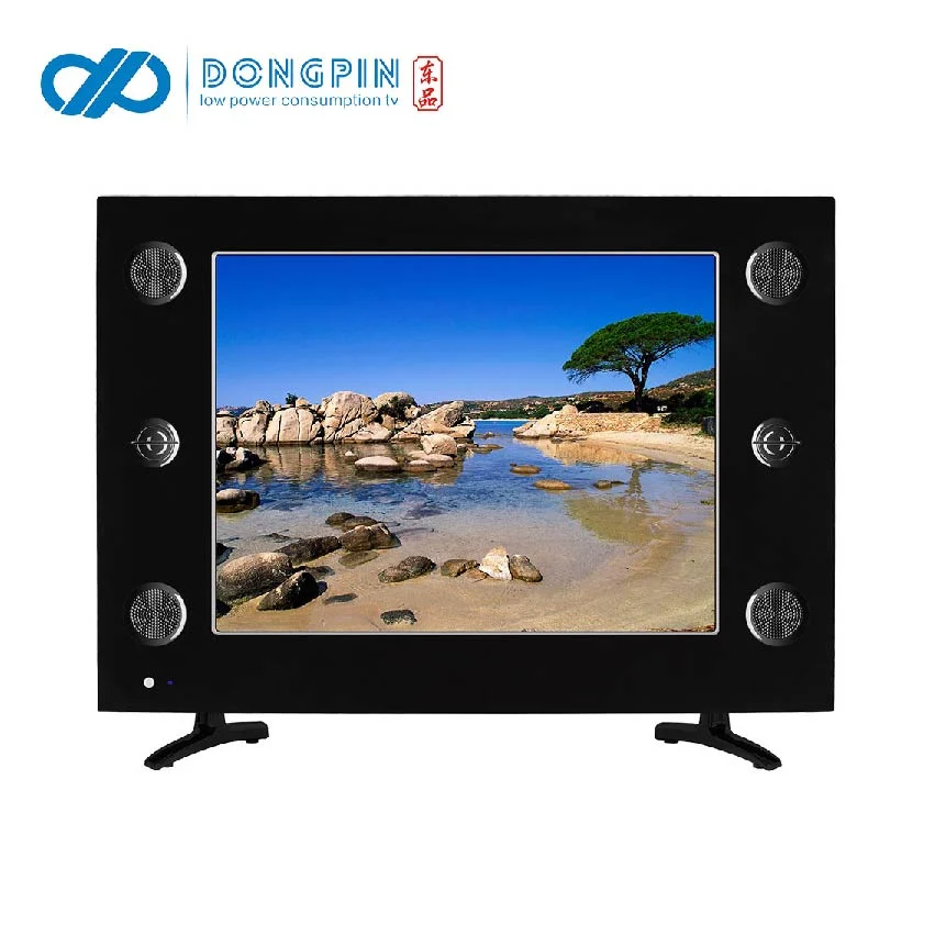 15 LED LCD 17 pouces multimédia portable Mini FM HD numérique DAB Fonction TF Flat TV USB