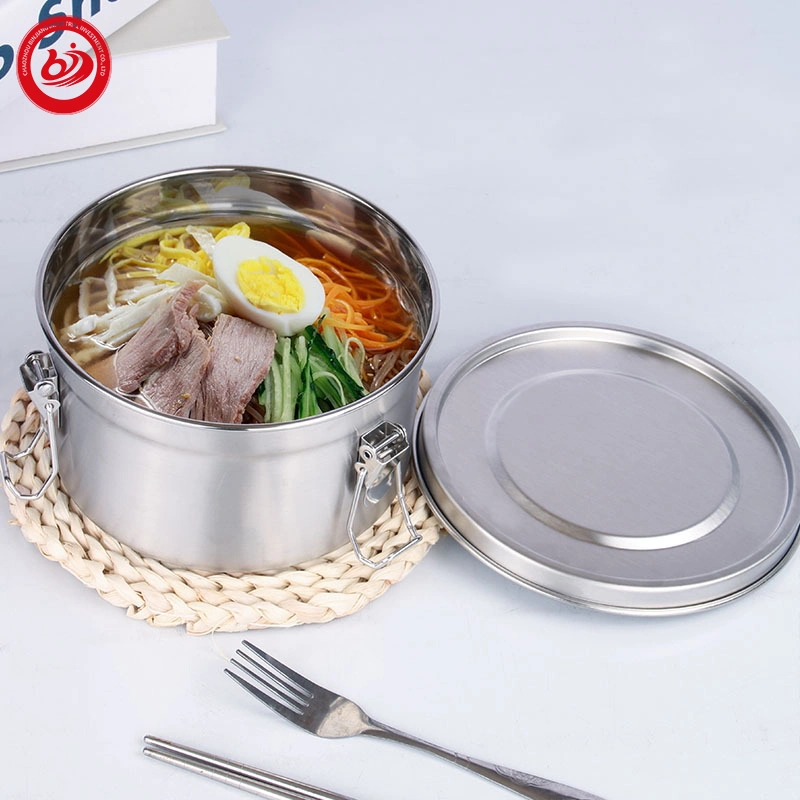 Wholesale/Supplier Leakproof Custom Picnic Stainless Steel 304 Bento Food Container with Ring