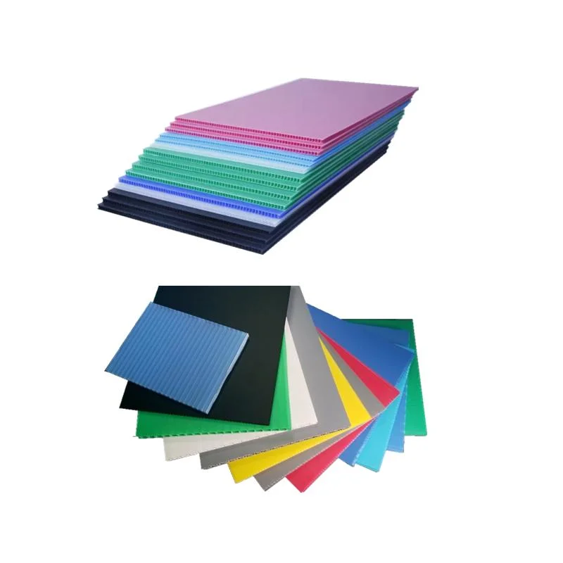 Manufacturer Plant Low Price High Quality Multi Colors Board Panel Corrugated Plastic PP Polypropylene Sheets Plate