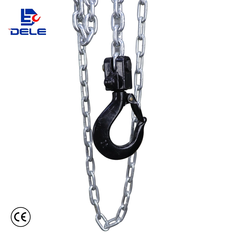 Dele Manufacturer Round Sk Type 1t Hand Chain Pulley Hoist Block and Chain Hoist Chain Pulley Block