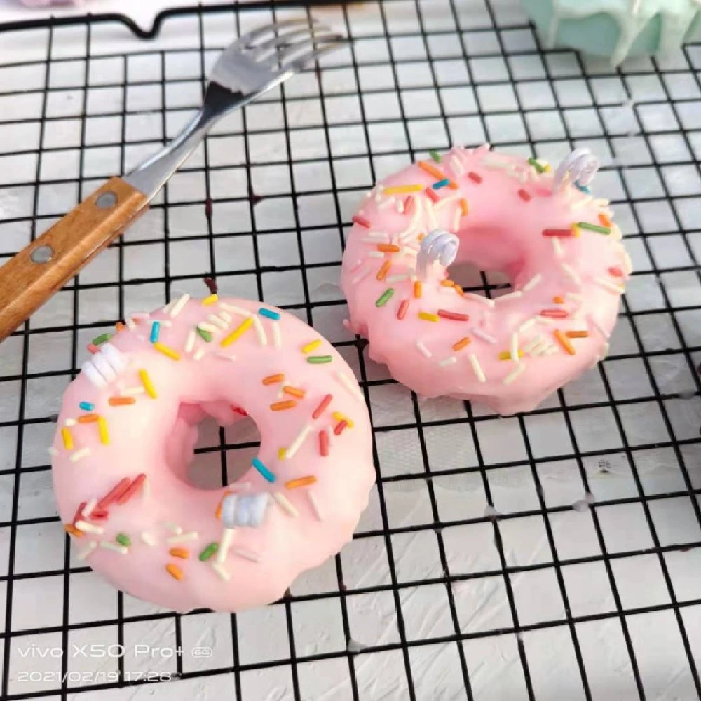 Donut Shaped Colorful Decorative Fragance Aromatherapy Scented Candle