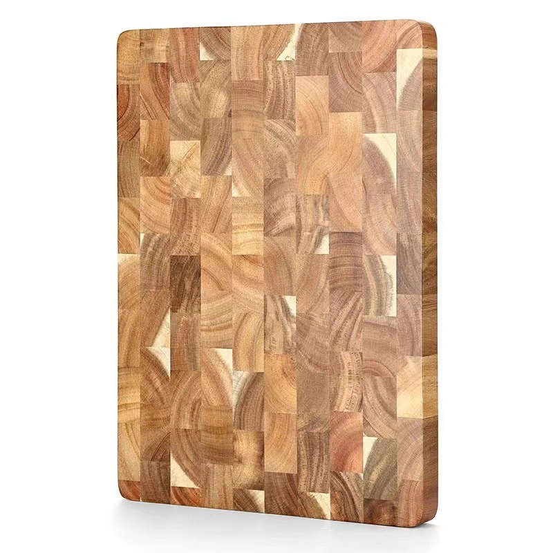 Household Acacia Wood Geometric Splicing Solid Wood Chopping Board