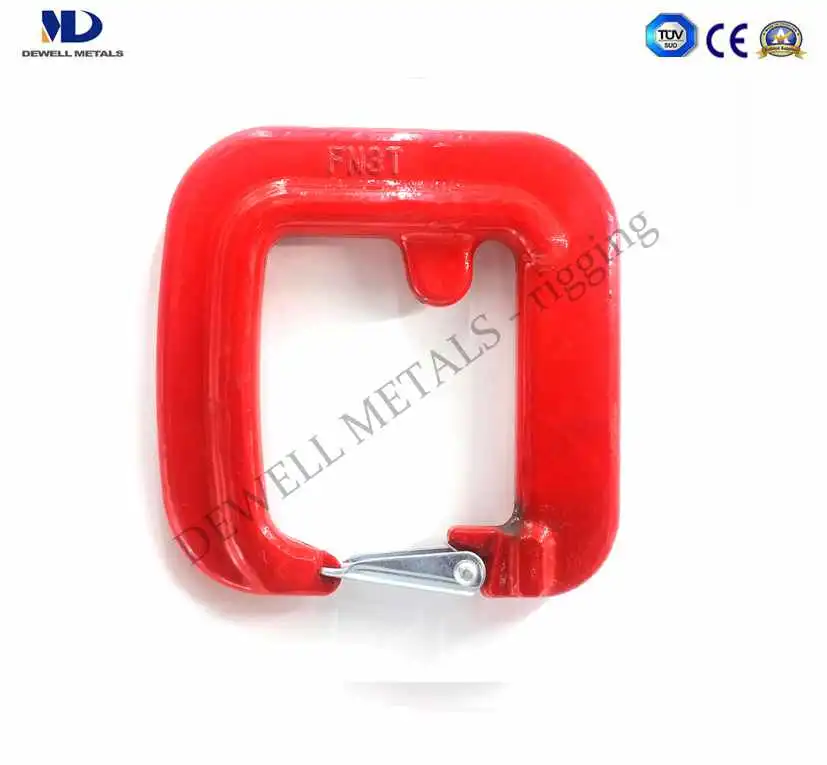 Rigging Hardware Red Painted Powder Plastified Alloy Steel Forged for Logging Connector