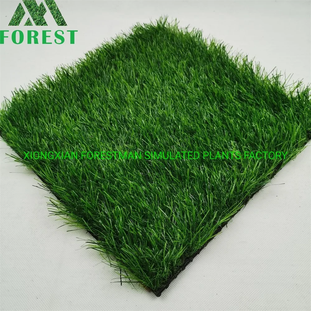 Realistic Spain Three Color Landscape Fake Decorative Garden Synthetic Artificial Lawn