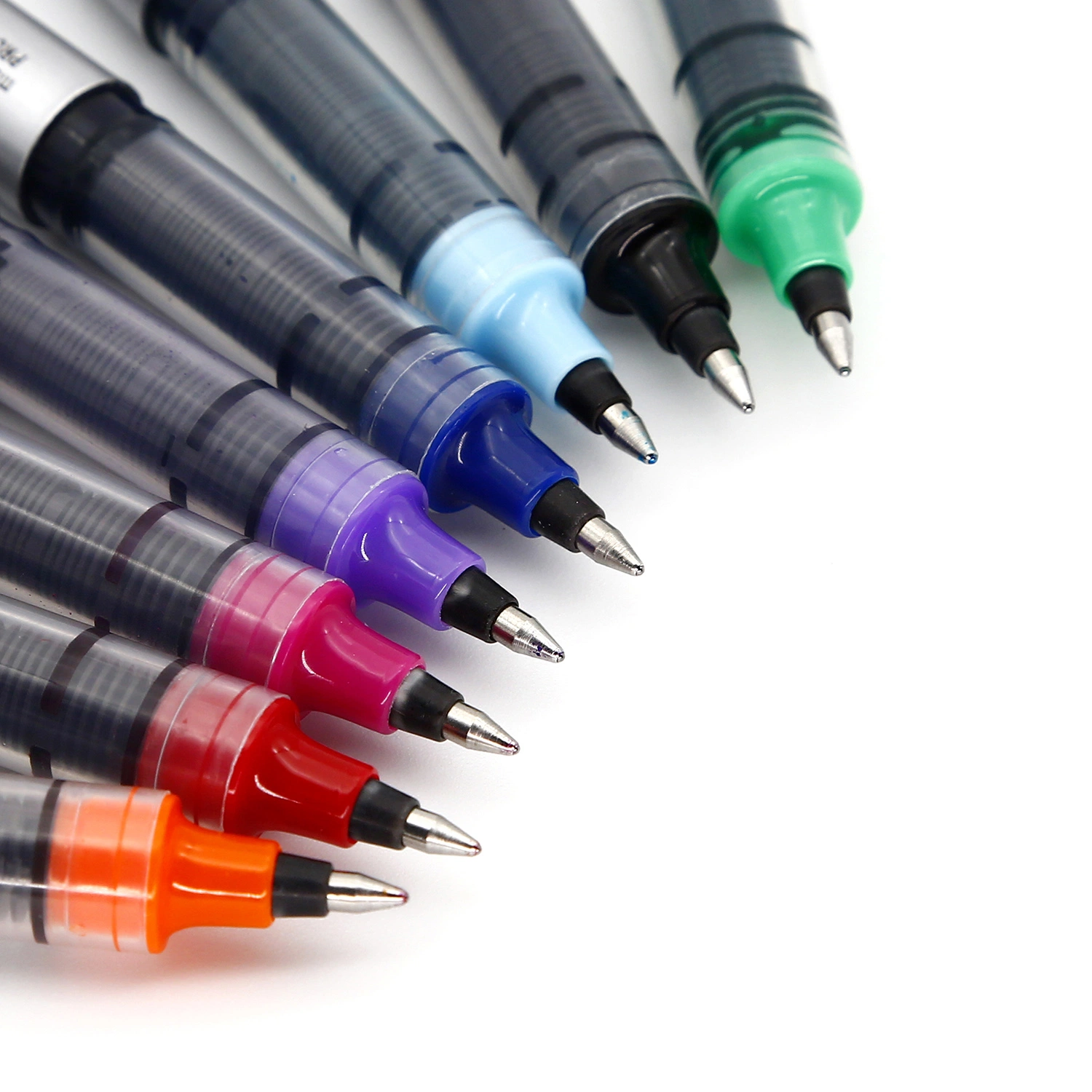 Stationery Office Supply OEM ODM 10 Colors Dyebase Ink Metal Clip Classic Design Roller Ball Pen