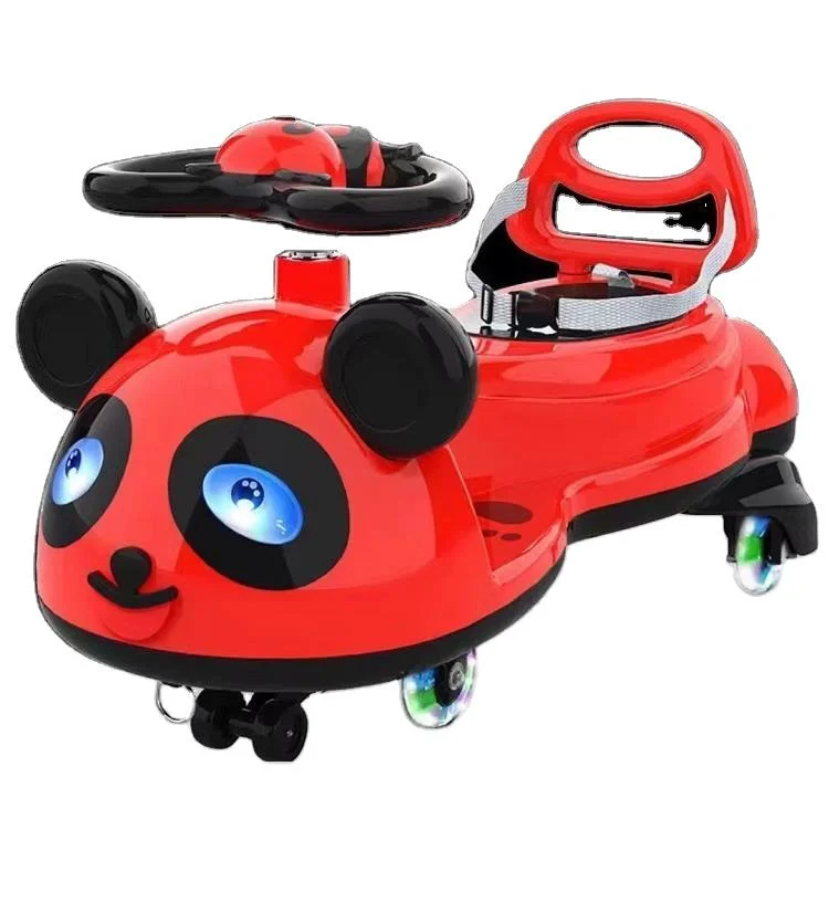 Exercise Children's Balance by Sliding Car The Four-Wheel Steering Twister Cars with Light and Music Baby Swing Ride on Car
