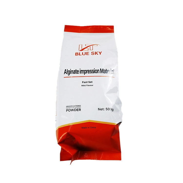 High Precision Chromatic Alginate Impression Powder Three Colours Change Dental Denture Material